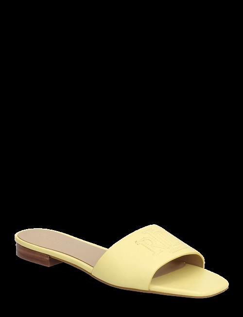 Lauren Ralph Lauren | Everley Nappa Leather Slide Sandal | 37.5