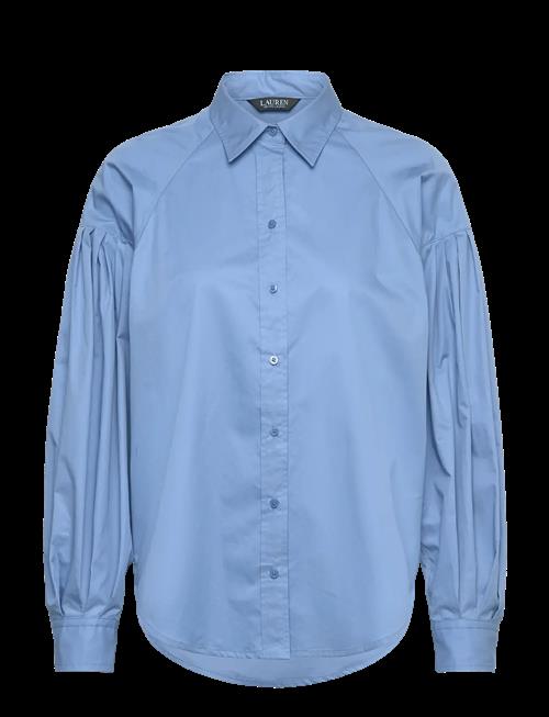 Lauren Ralph Lauren | Cotton Poplin Blouson-Sleeve Shirt | M