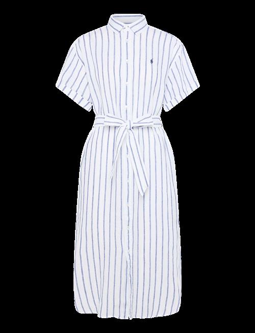 Polo Ralph Lauren | Striped Linen Short-Sleeve Shirtdress | 34