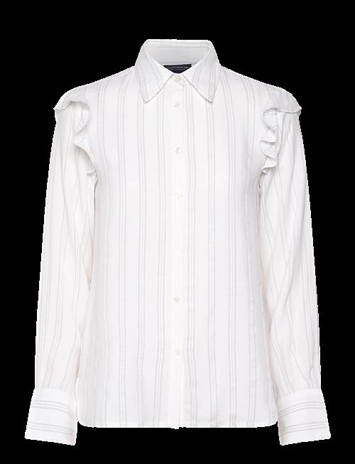 Lexington Clothing | Jacquard Weave Ruffle Blouse | XL