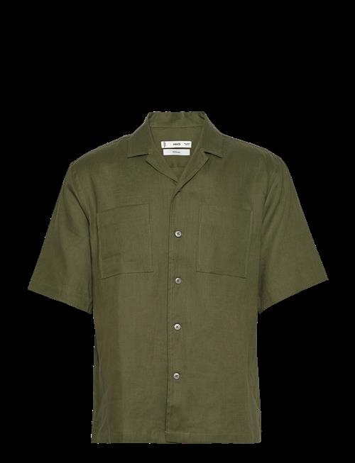 Mango | 100 Linen Bowling-Collar Shirt | S