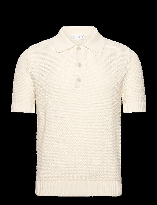Mango | Openwork Cotton Knitte Polo Shirt | XXL