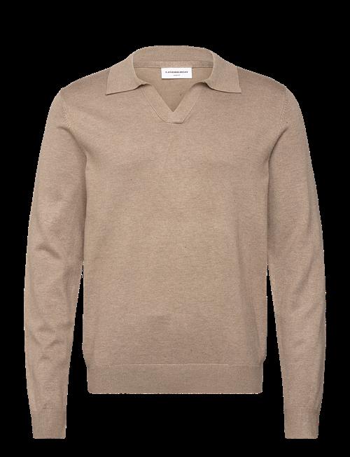 Lindbergh | Ecovero L/S V-Neck Polo | L