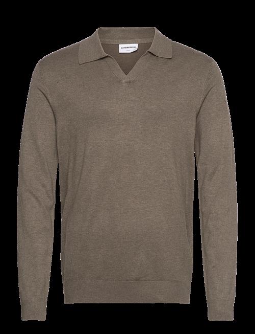 Lindbergh | Ecovero L/S V-Neck Polo | XL