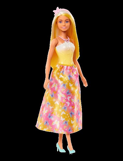 Barbie | A Touch Of Magic Royal Doll, Blonder & White Hair, Butterfly-Print Skirt | ONE SIZE