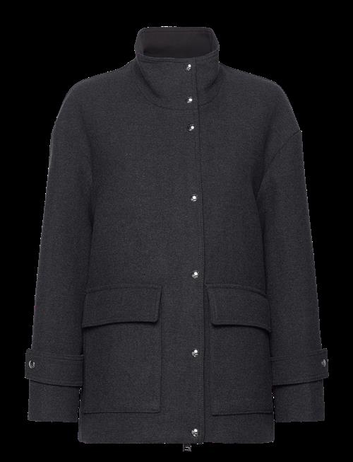 Mango | High Neck Midi Wool Coat | M