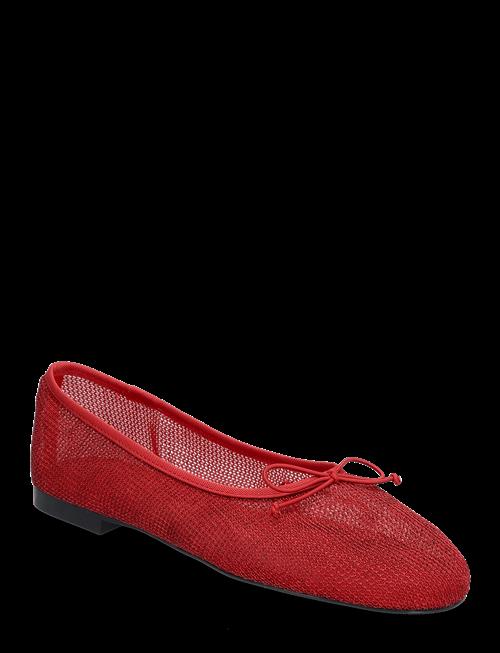Mango | Mesh Ballerina Flats With Bow | 37