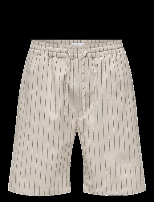 ONLY & SONS | Onstinus Loose 0256 Linen Shorts | S