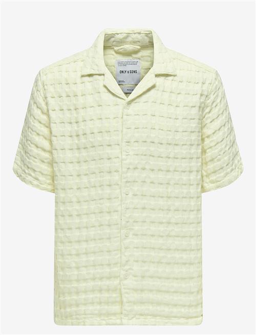 ONLY & SONS | Onsbraddock Reg Ss Resort Waffle Shirt | S