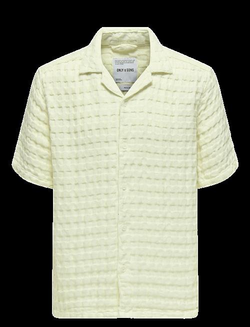 ONLY & SONS | Onsbraddock Reg Ss Resort Waffle Shirt | XL