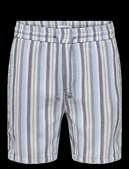 ONLY & SONS | Onstrev Life Reg Struc Stripe Shorts | XS