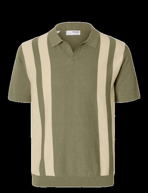 Selected | Slhmattis Ss Linen Blend Open Polo Noos | S