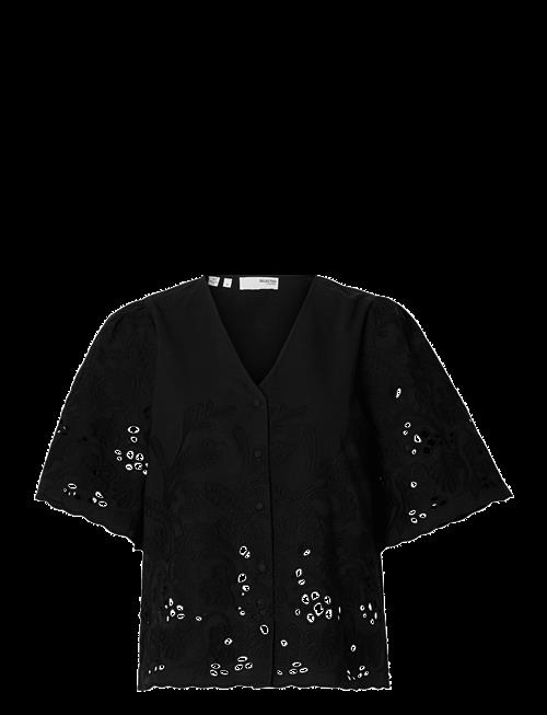 Selected | Slfdahlia Ss Broderi Shirt Noos | 36