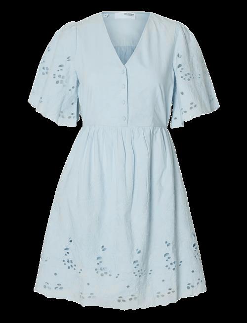 Selected | Slfdahlia Ss Short Broderi Dress Noos | 36