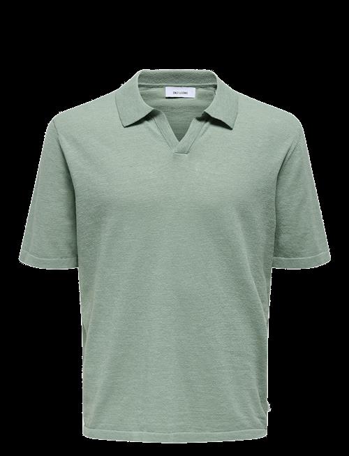 ONLY & SONS | Onsgeorge Reg 12 Linen Ss Polo Knit | XS