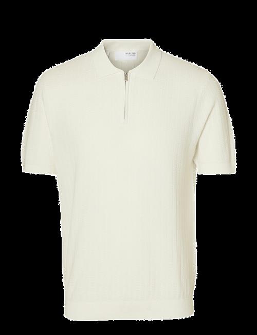 Selected | Slmcran Ss Knit Structure Zip Polo Noos | L