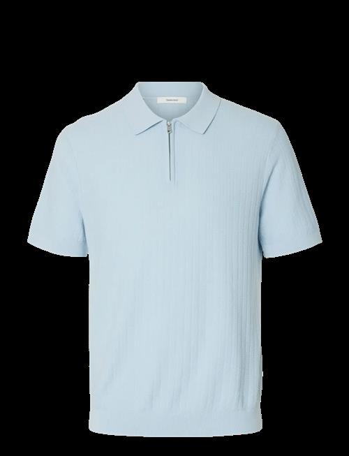 Selected | Slhcran Ss Knit Structure Half Zip Polo | S
