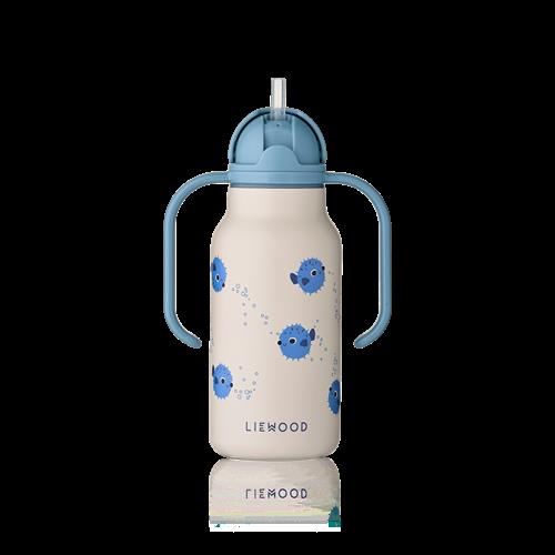 Liewood Kimmie Vandflaske 250 Ml Pufferfish / Sandy  Pufferfish / Sandy-One Size  Creme  One Size  Drenge, Piger