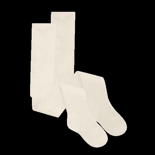 EnFant Stockings 2-pack Pearled Ivory Pearled Ivory-80/86 cm  Beige  80/86 cm