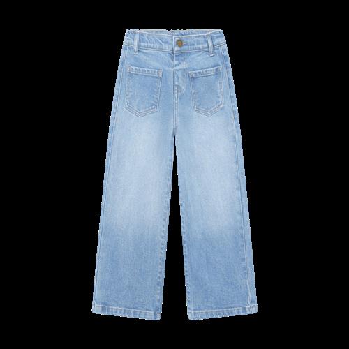EnFant Jeans Wide Denim Light Blue Denim Light Blue Denim-128 cm  Blå  128 cm