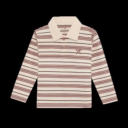 EnFant Polo Shirt LS Pearled Ivory Pearled Ivory-128 cm  Beige  128 cm