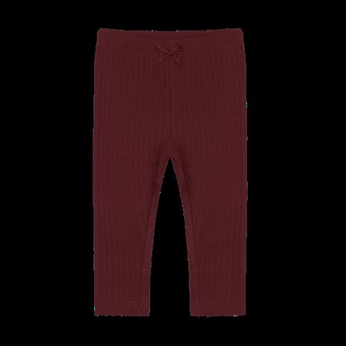 EnFant Leggings Pointelle Burgundy Burgundy-62 cm  Rød  62 cm