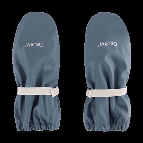 Celavi Padded PU-mittens w.fleece Stormy Weather Stormy Weather-4-6 Y  Blå  4-6 år