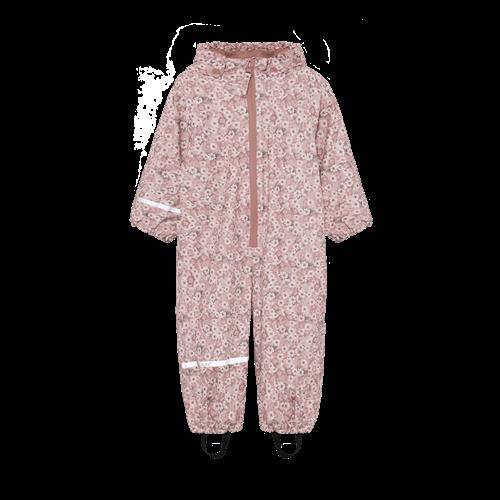 Celavi Rainwear Suit - AOP, w. fleece Shadow Gray Shadow Gray-90 cm  Beige  90 cm