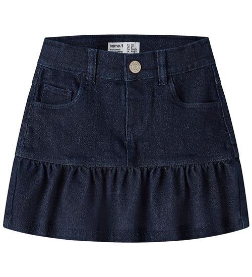 Name It Nederdel - NmfLiv - Glitter - Dark Blue Denim