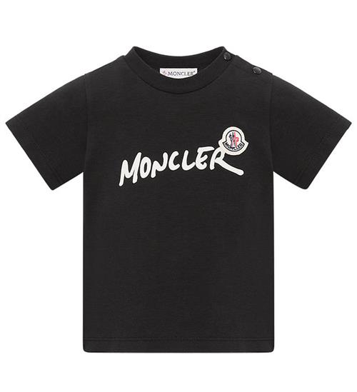 Moncler T-shirt - Sort m. Logo