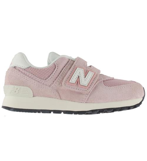 New Balance Sko - 574 - Hook & Loop - Pink/White