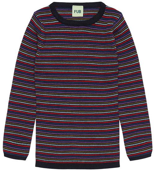 FUB Bluse - Rib - Uld - Multi Stripe