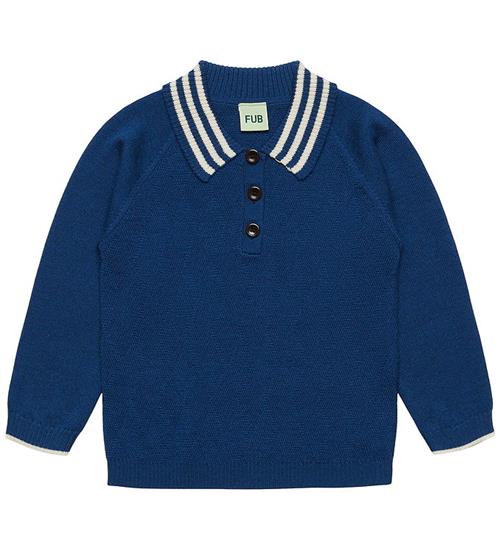 FUB Polobluse - Uld - Deep Indigo