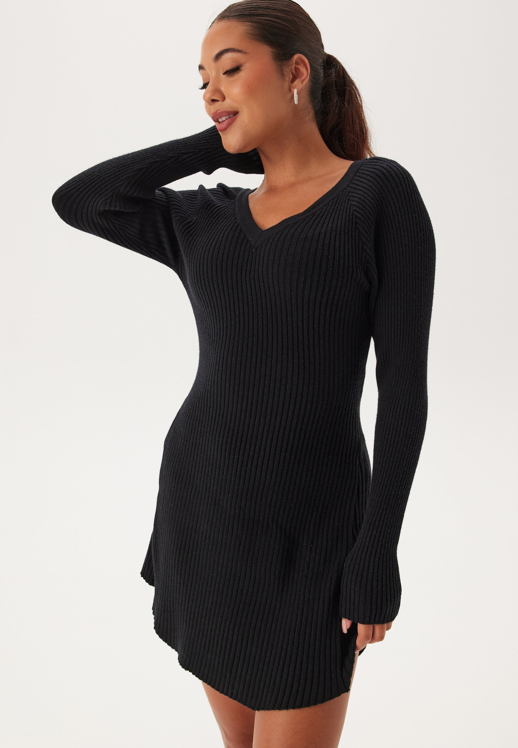 Pieces Pcprista Ls V-neck Knit Dress