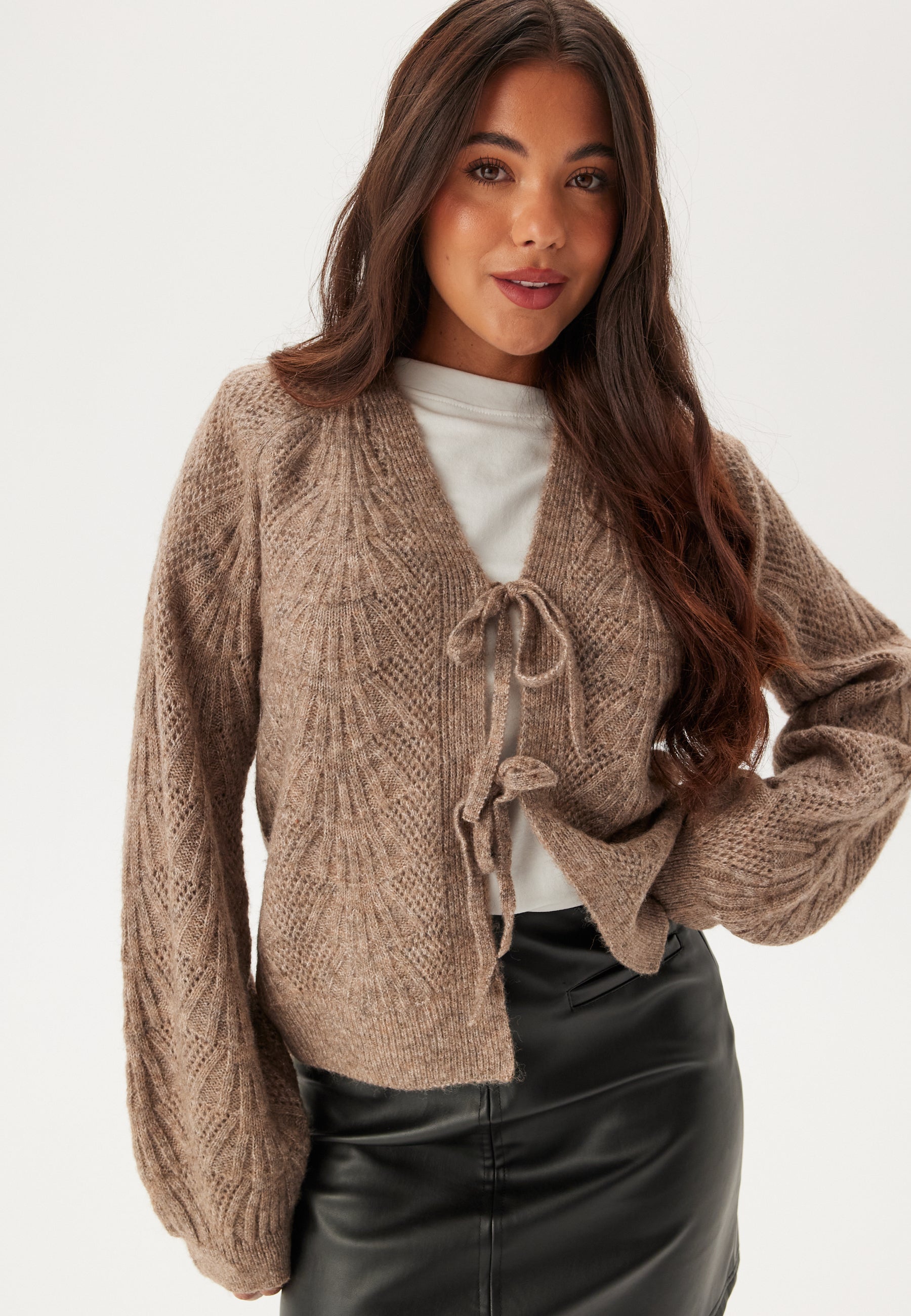Object Collectors Item Objflora Re L/S KNIT CARDIGAN