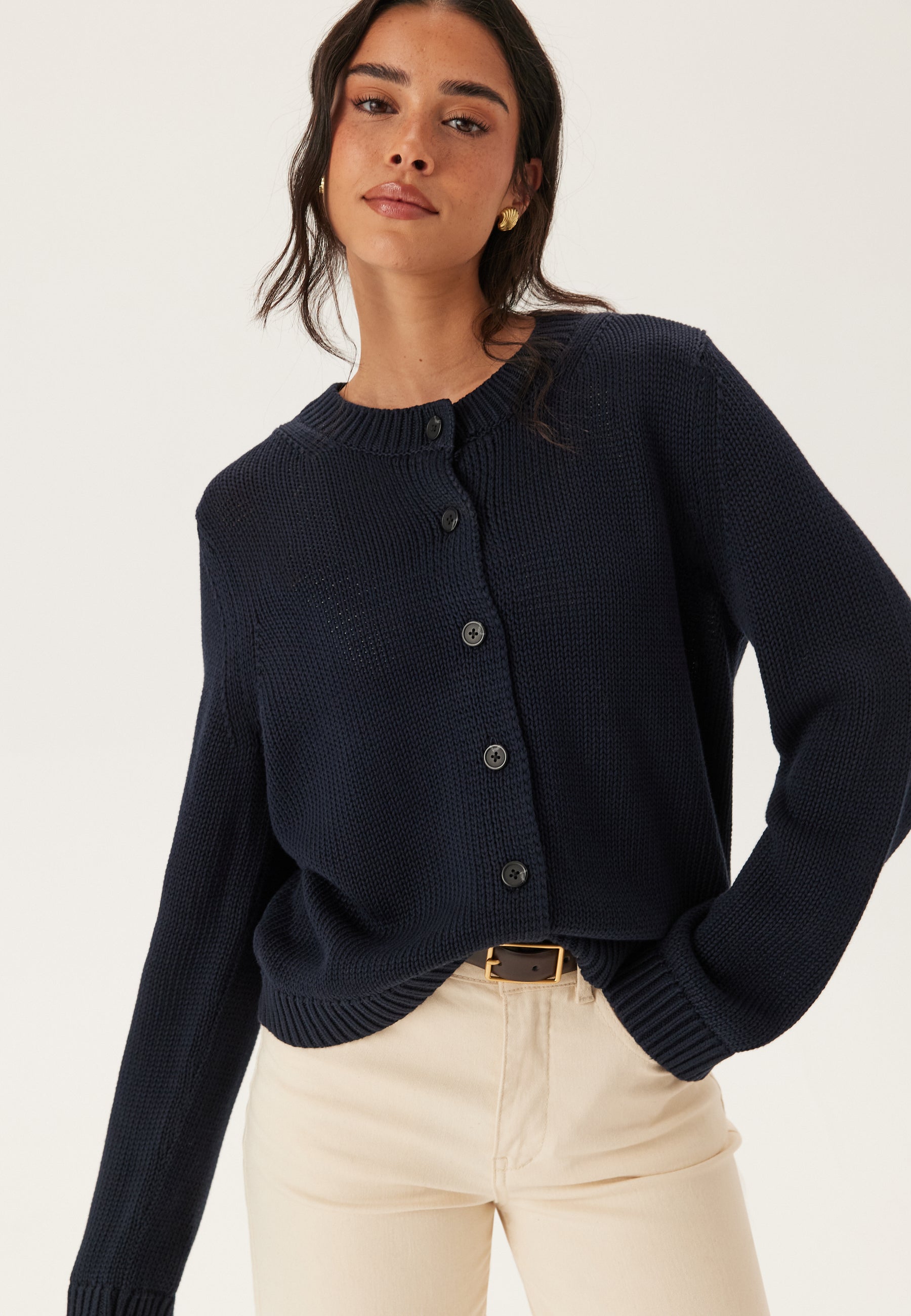 SELECTED Slfivy Ls Knit O-neck Cardigan