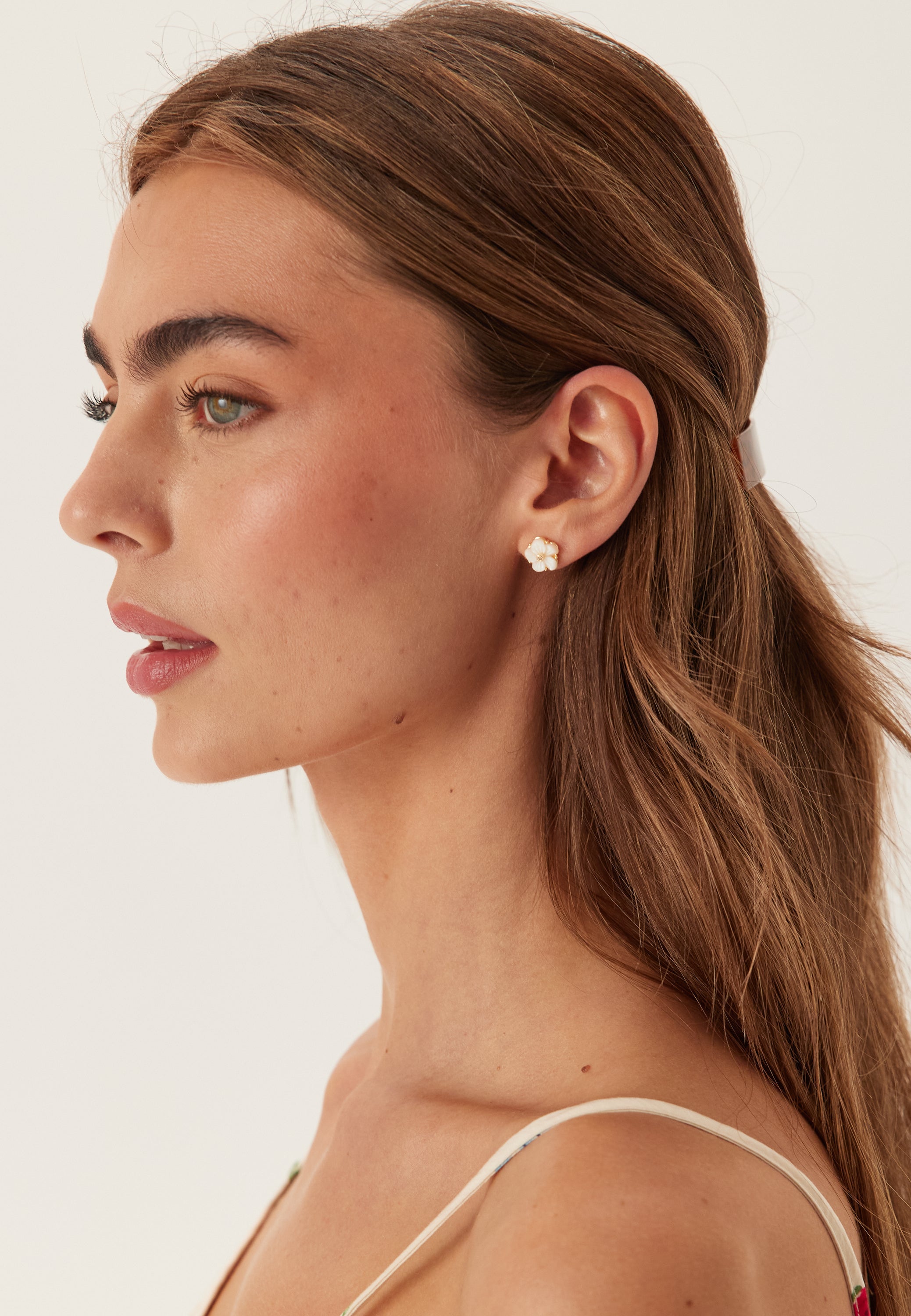 LILY AND ROSE Petite Claire Earrings - Creme Puff