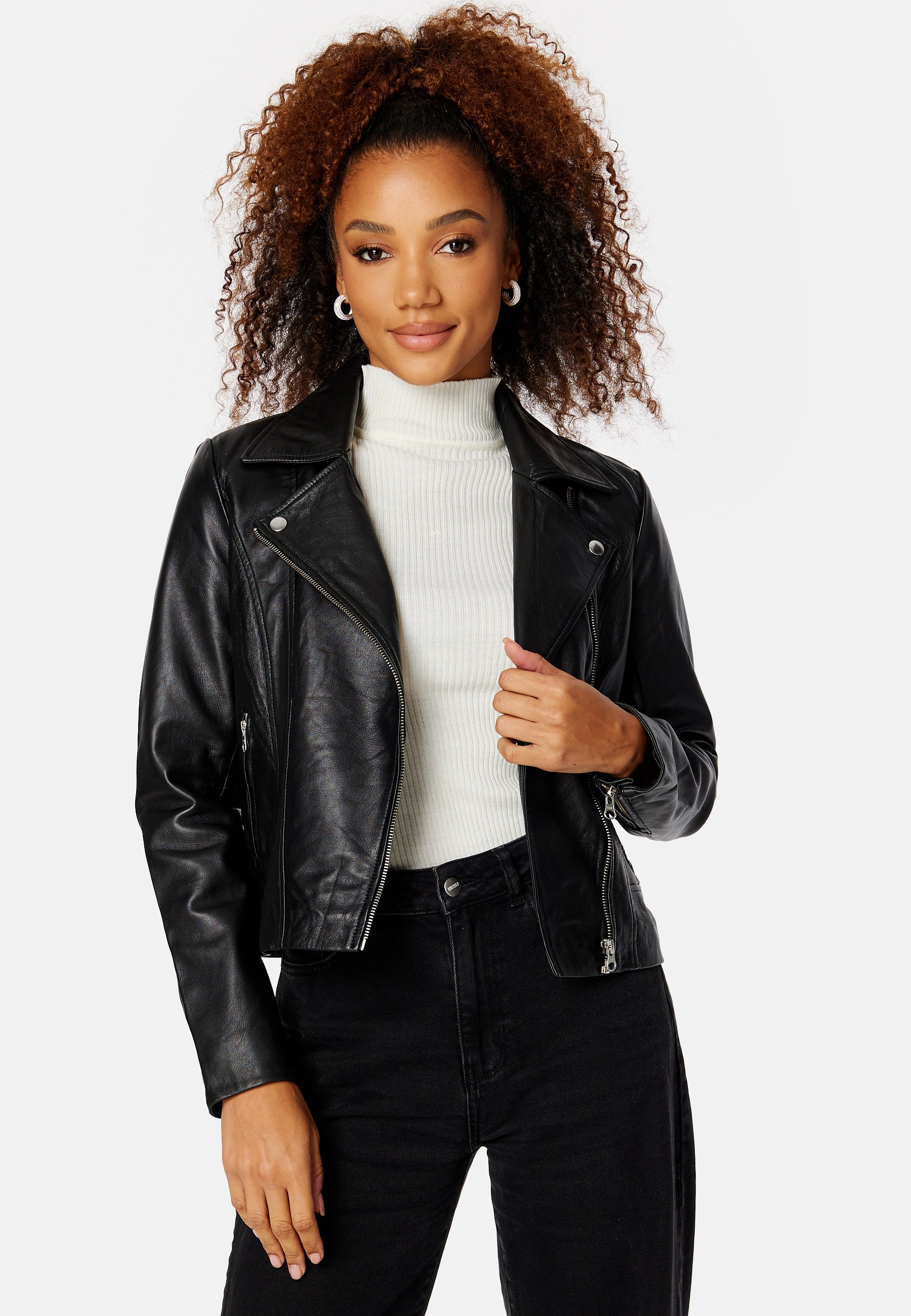Pieces Pcsusse Leather Jacket