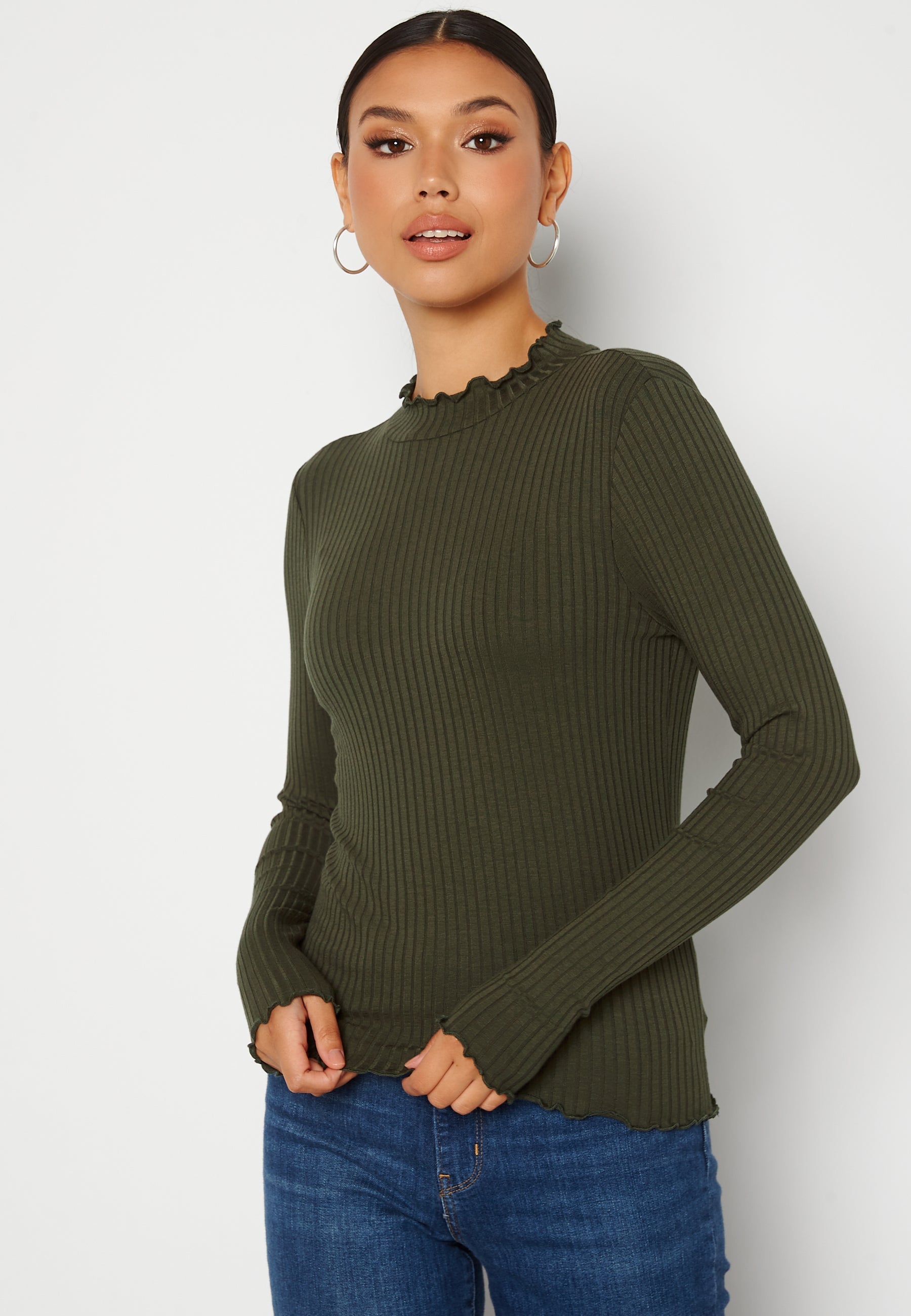 JDY Fransiska L/S Rib Top