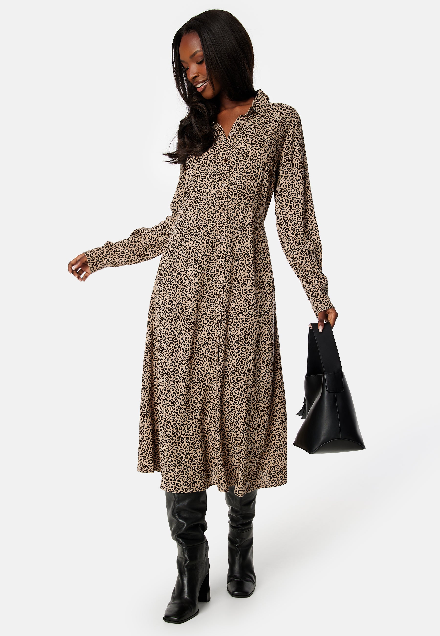 Pieces Nova LS Midi Dress