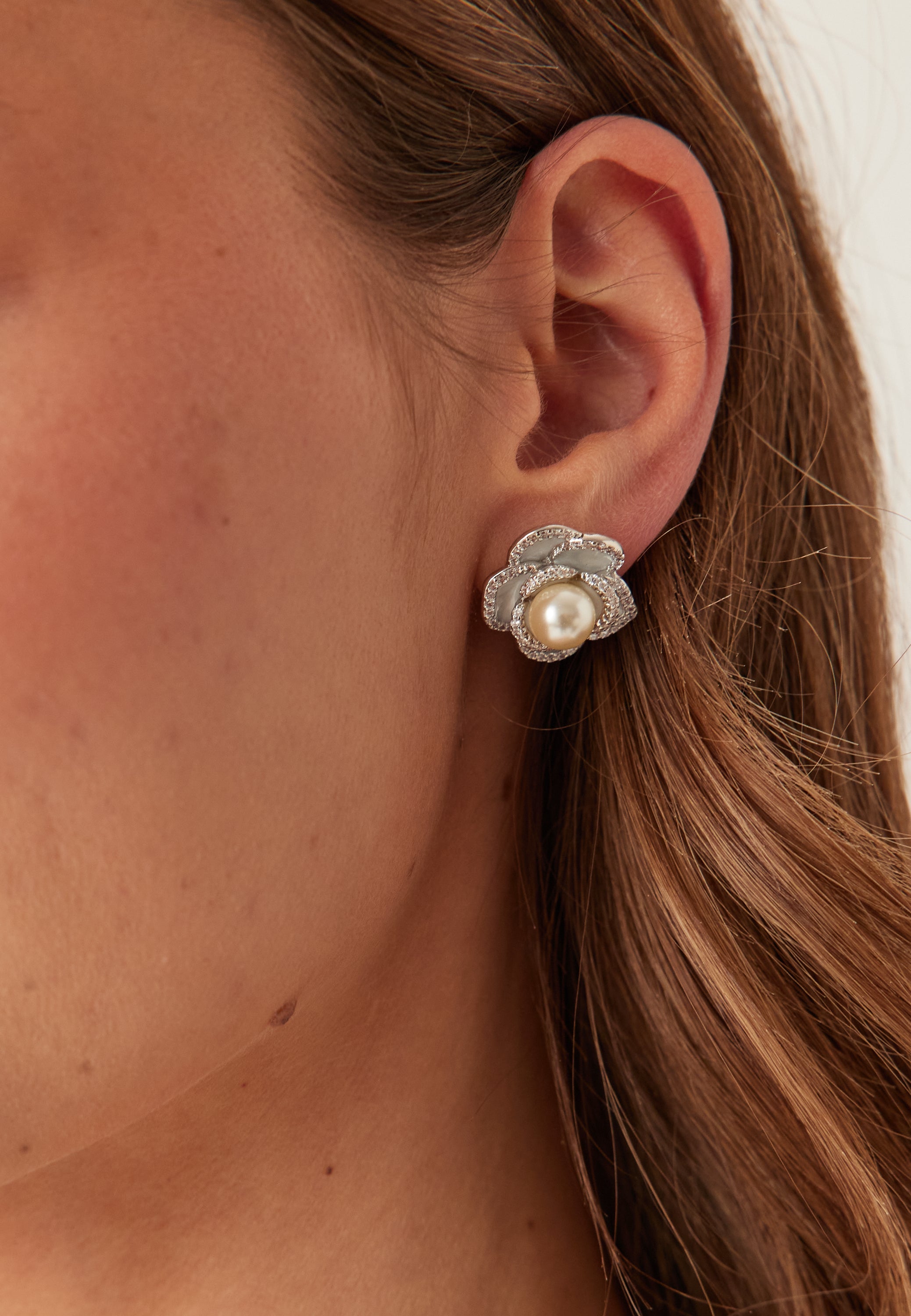 LILY AND ROSE Coco Rose Earrings - Ivory Mist