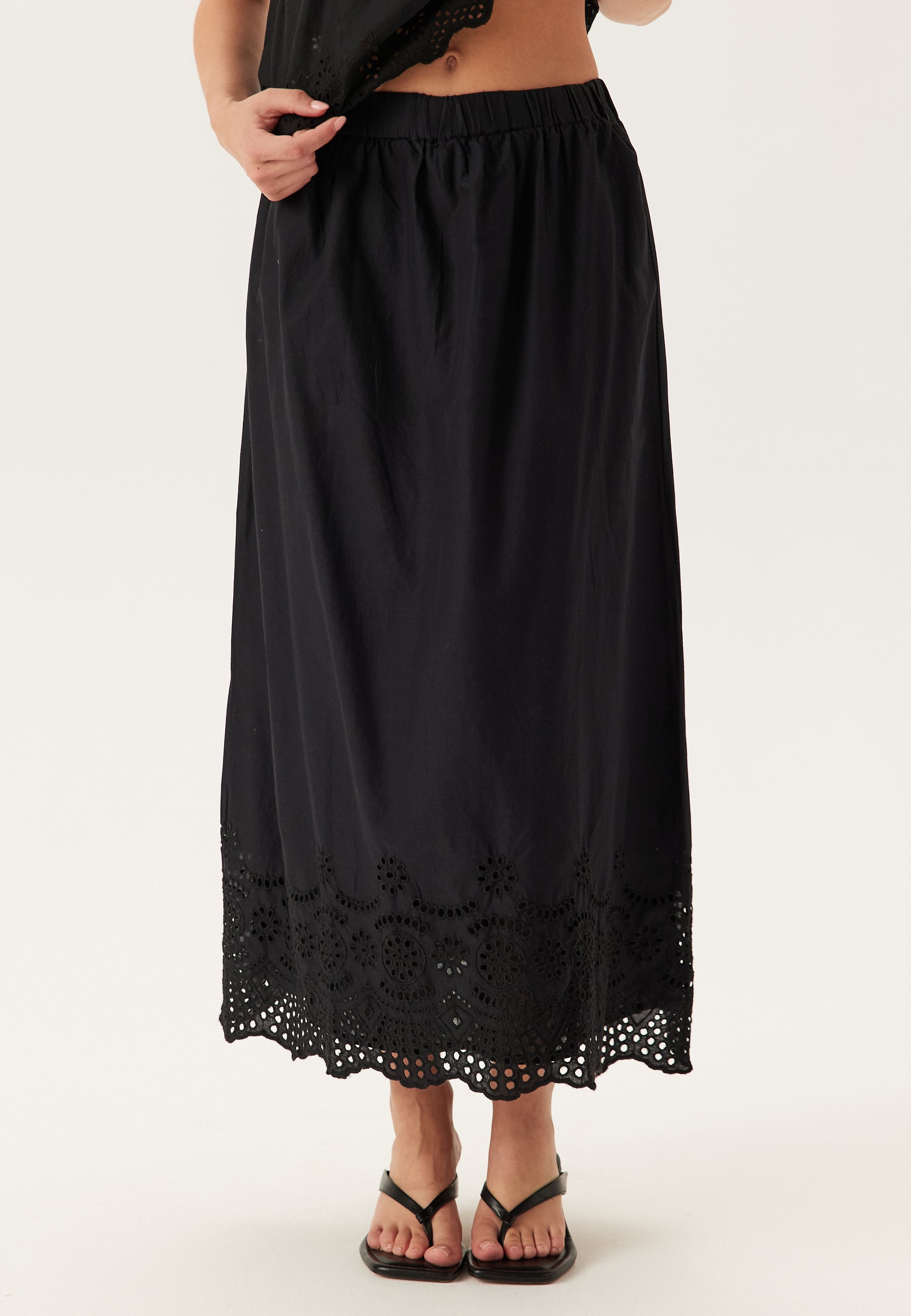 ONLY Onllou Life Emb Long Skirt