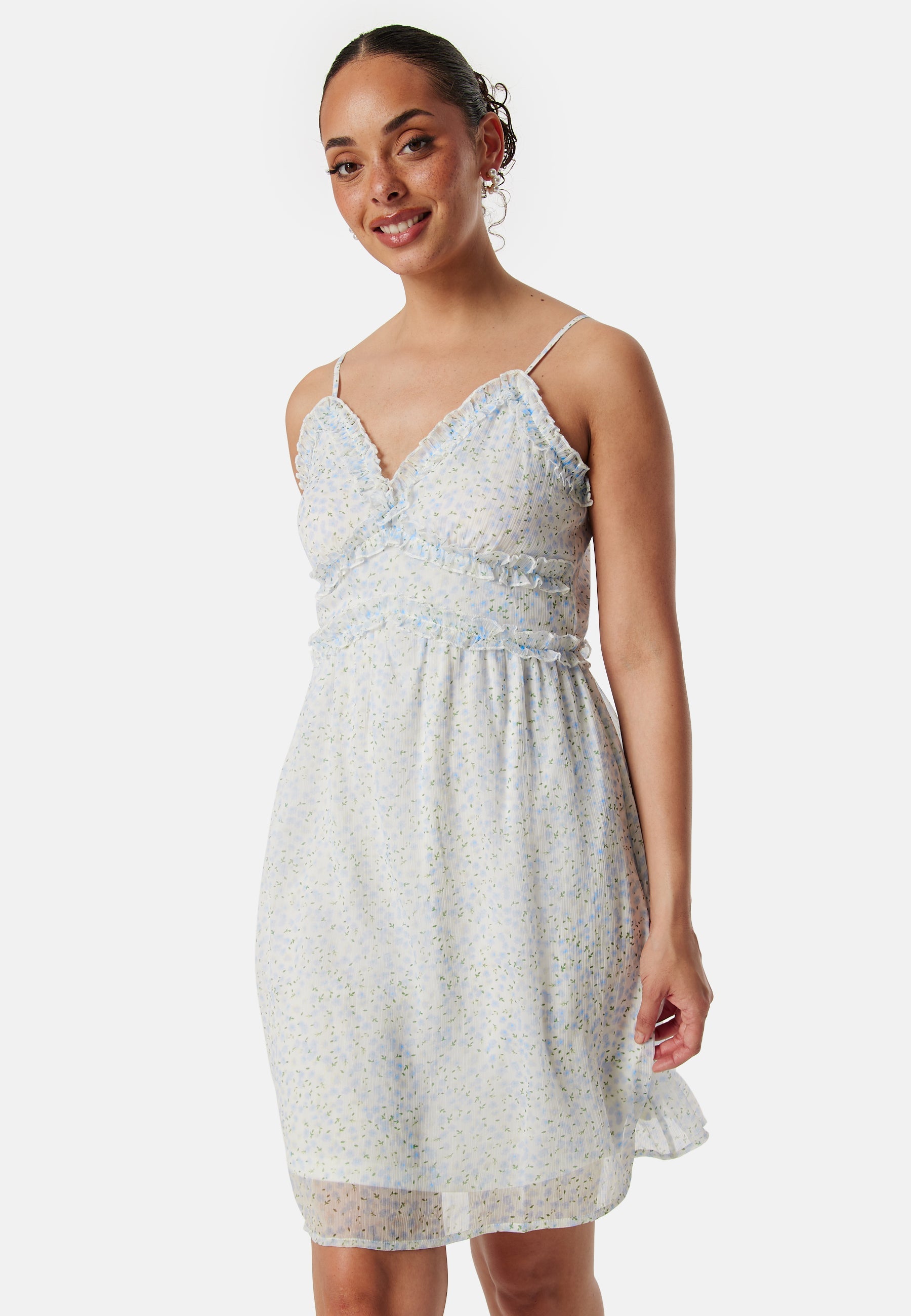 VERO MODA Vmsmilla singlet V frill dress