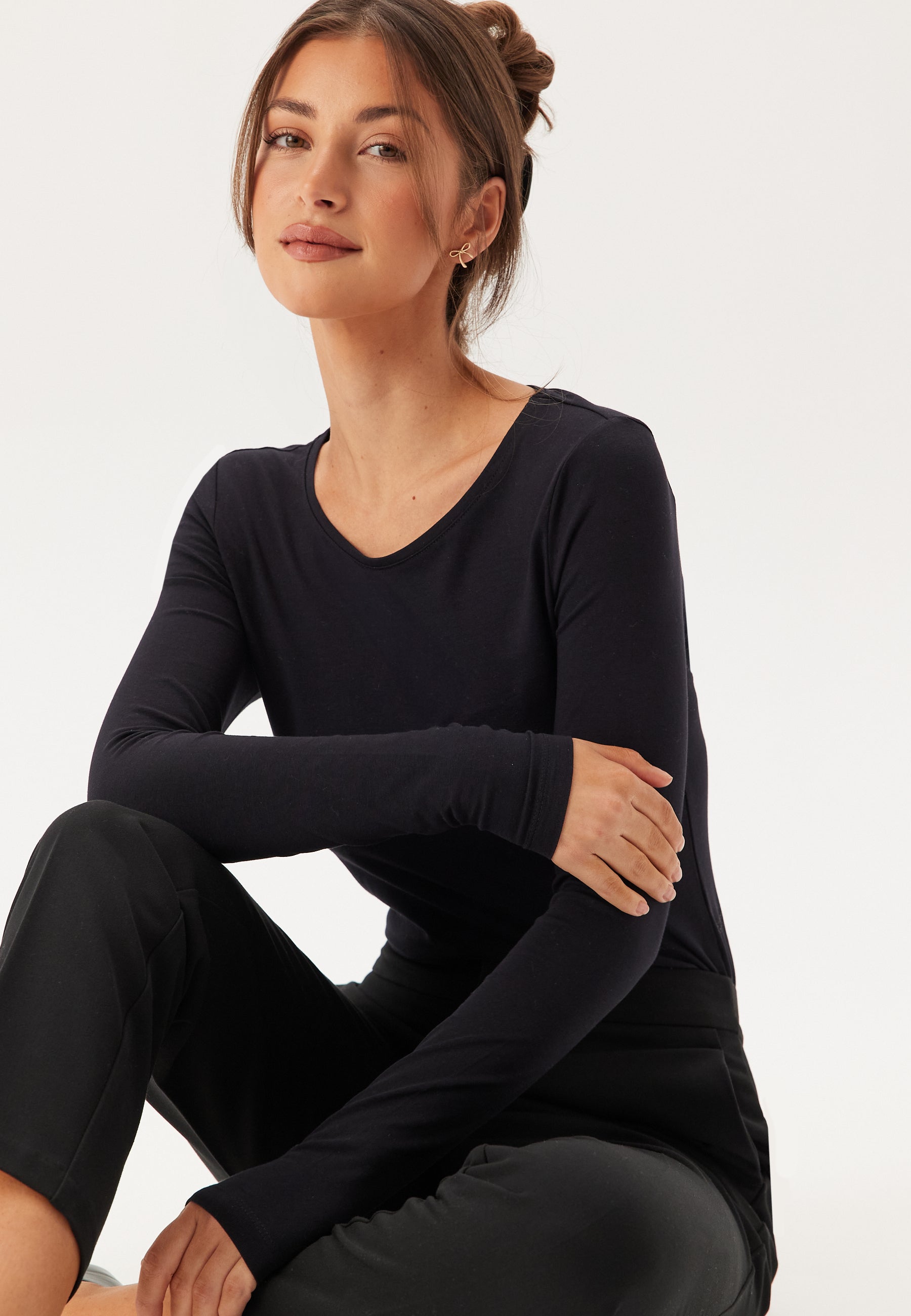 VILA Vinora L/S O-NECK TOP - NOOS