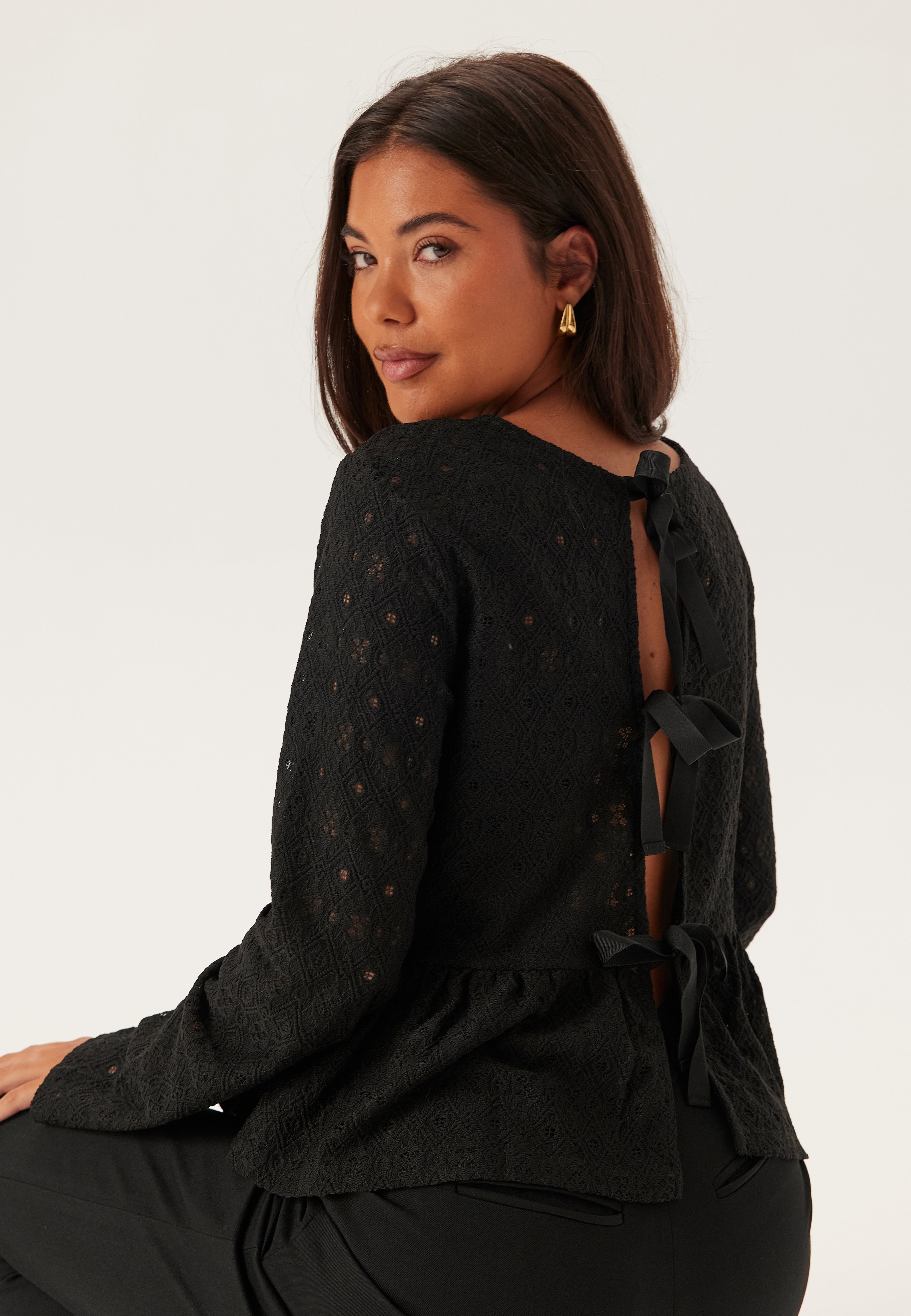 OBJECT Objlaila L/S Re Tie Top