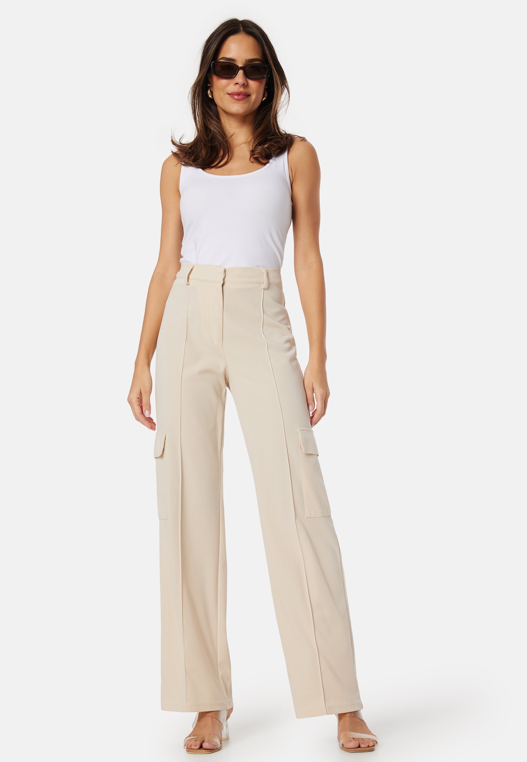 BUBBLEROOM Cargo Wide Trousers