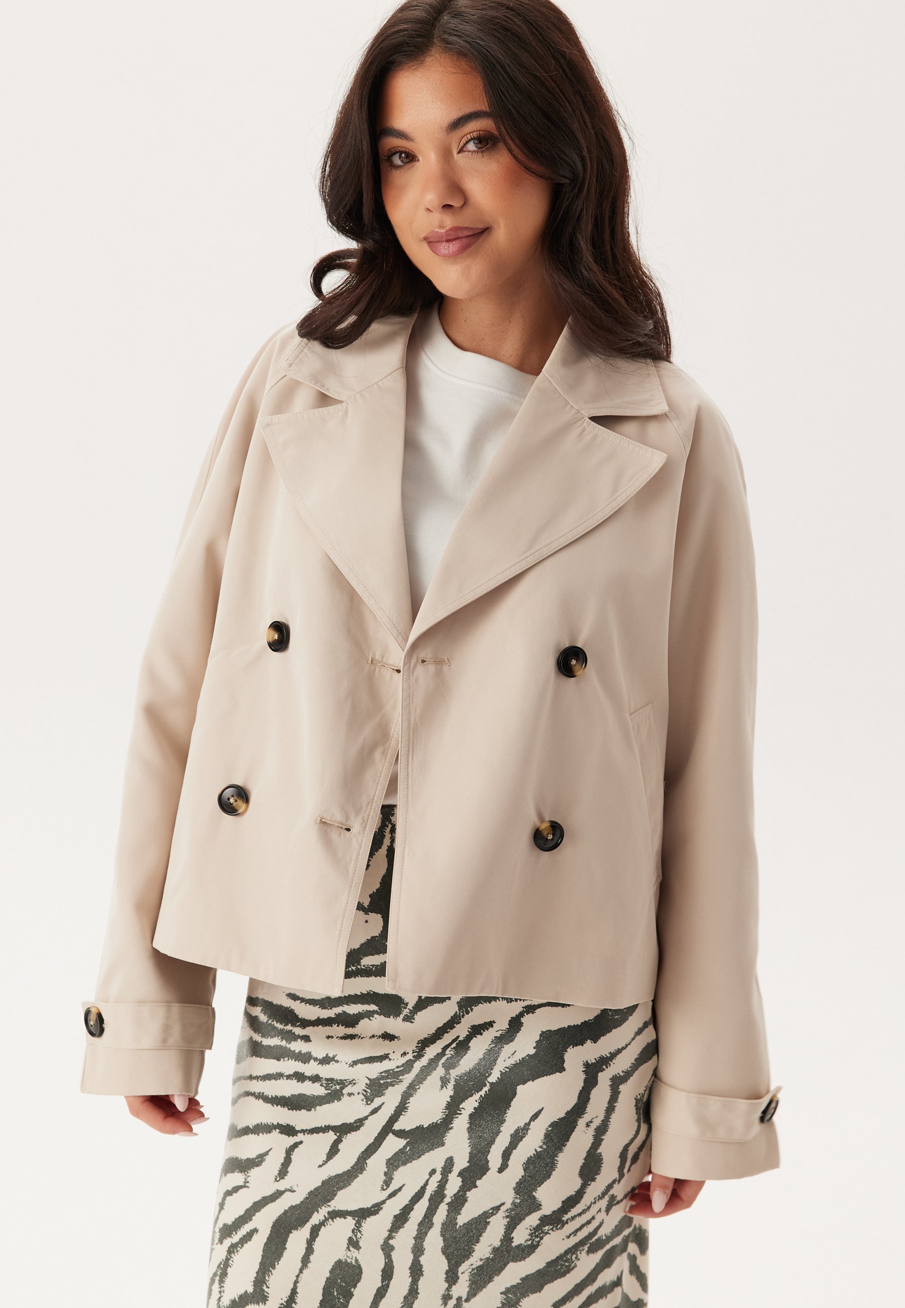 Pieces Pcscarlett Ls Short Trenchcoat