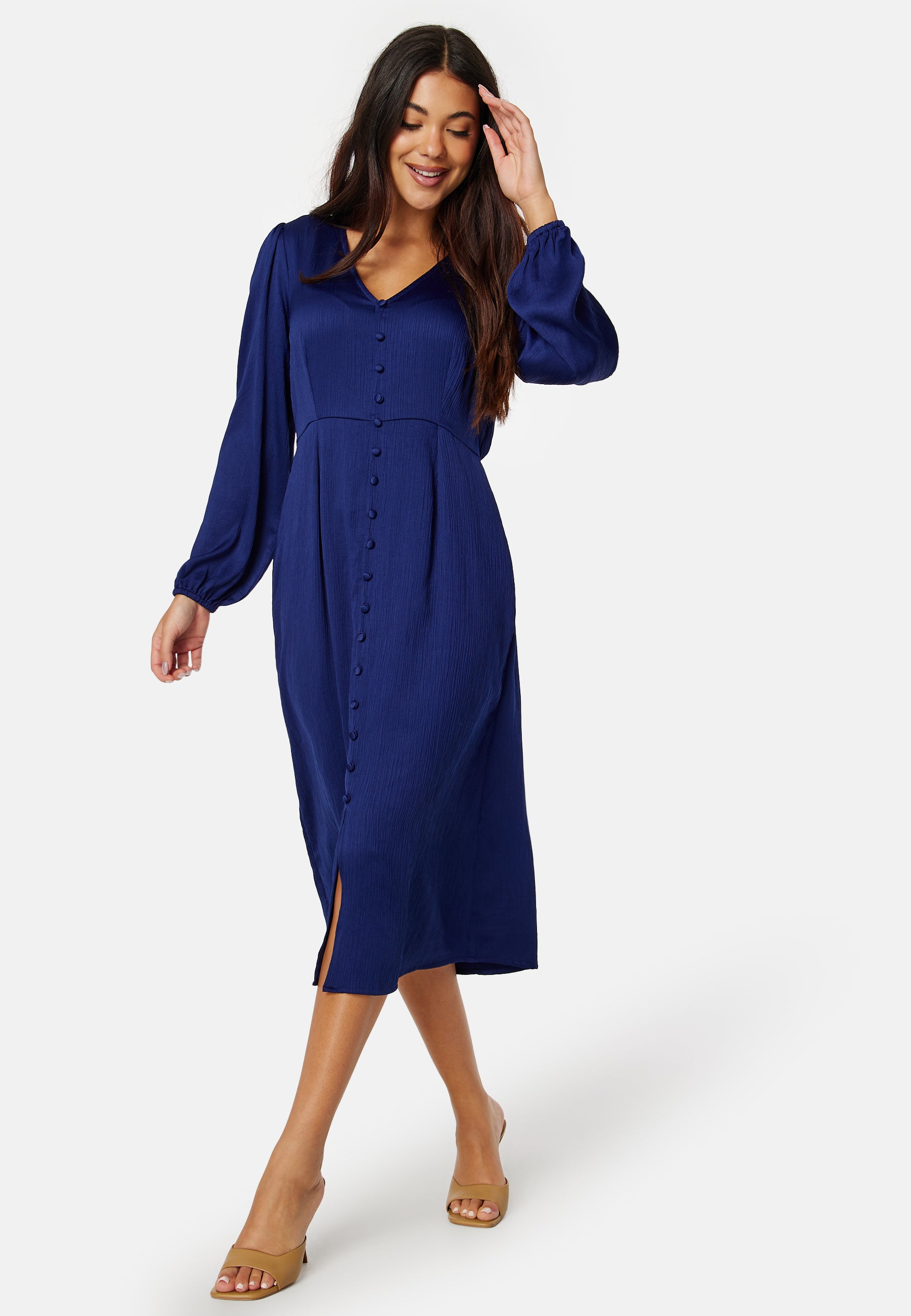 Happy Holly Gwen Satin Dress