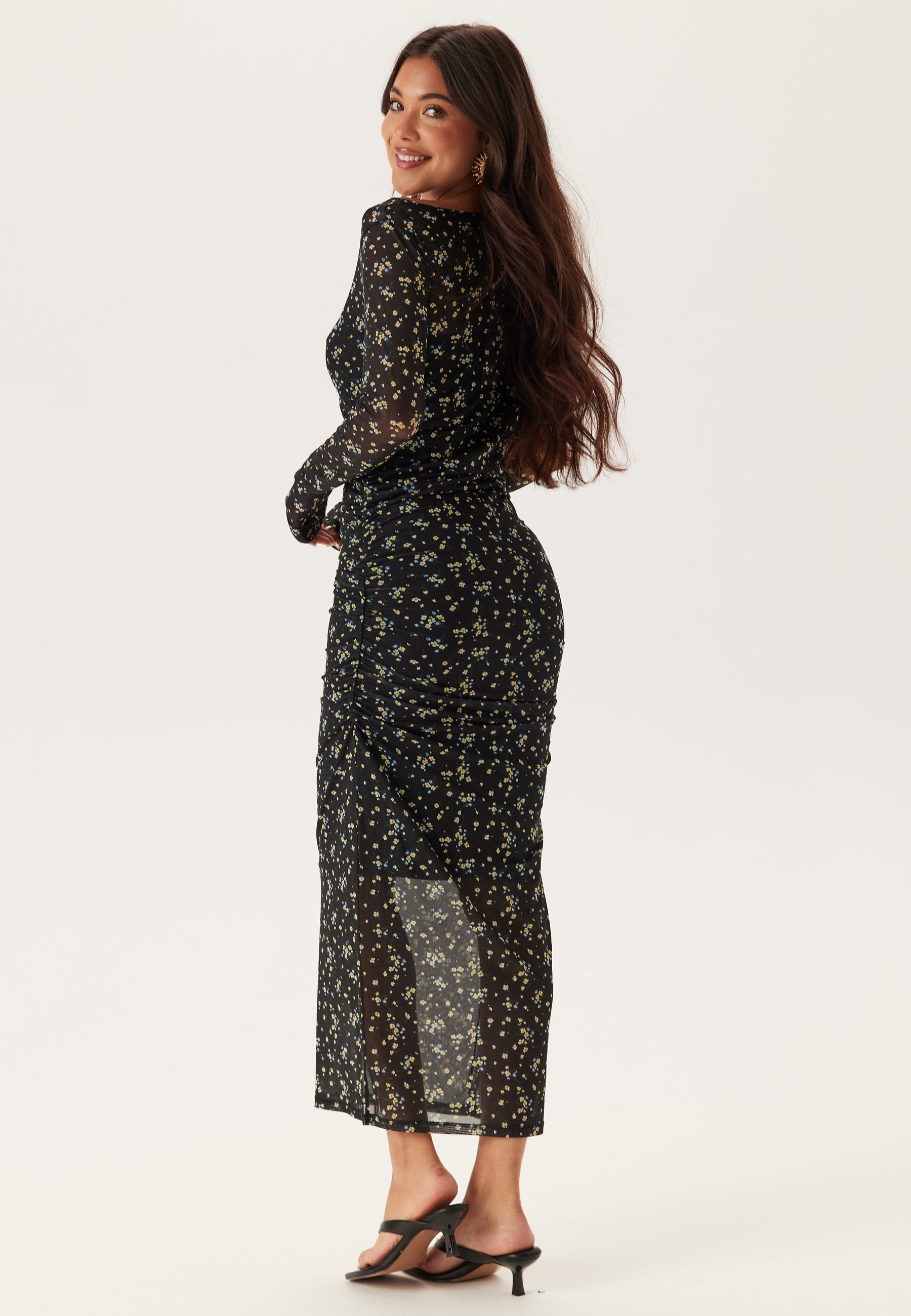 BUBBLEROOM Mesh Midi Dress