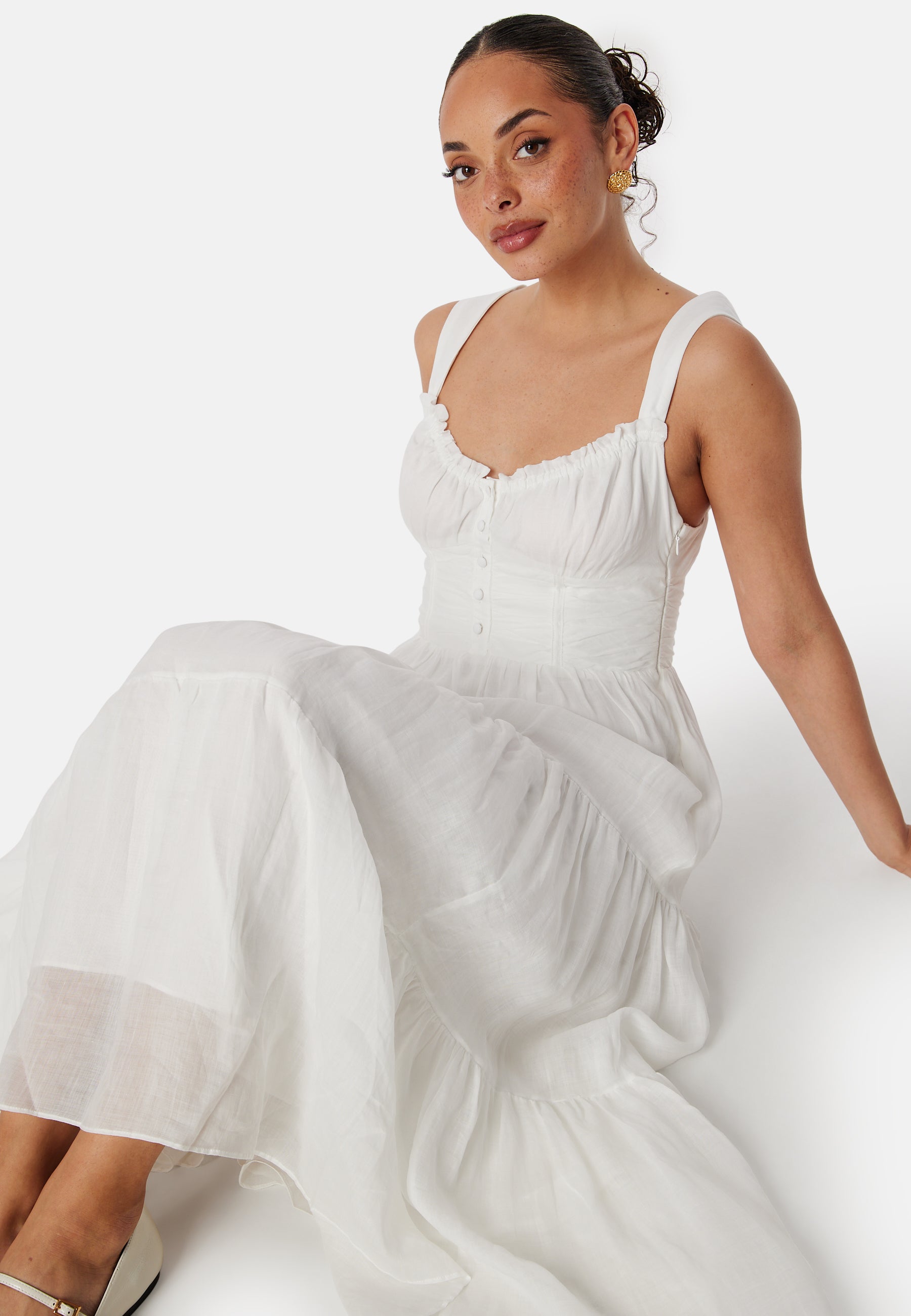 FOREVER NEW Lena Ruched Bodice Midaxi Dress